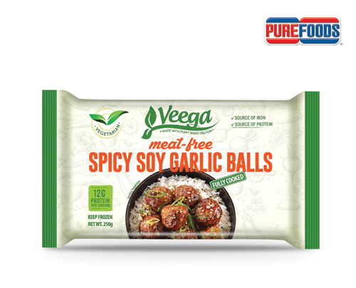 Meat-Free Spicy Soy Garlic Balls Ready to Eat